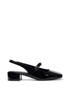 Therapy Shoes Low Heels-Becker Patent *FINAL SALE*