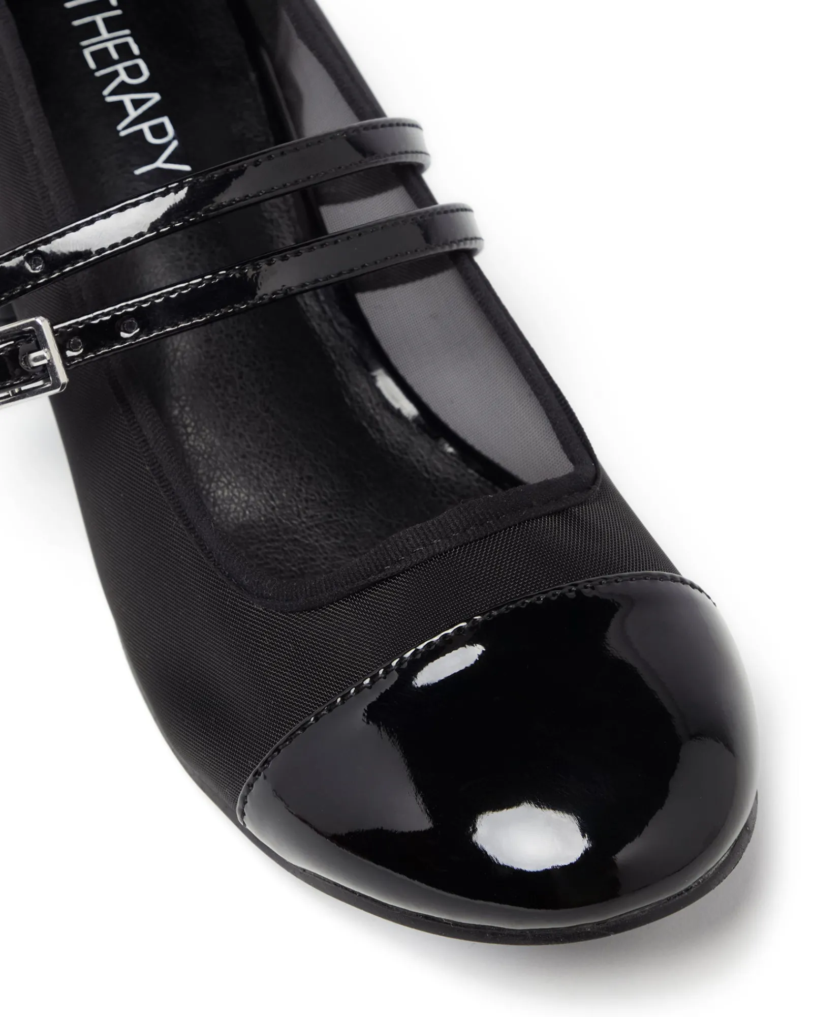 Therapy Shoes Low Heels|Ballet Flats-Camila Mesh / Patent *FINAL SALE*
