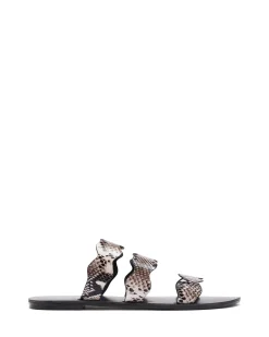 Therapy Shoes Sandals|Flat Sandals-Corbin Black/White *FINAL SALE*