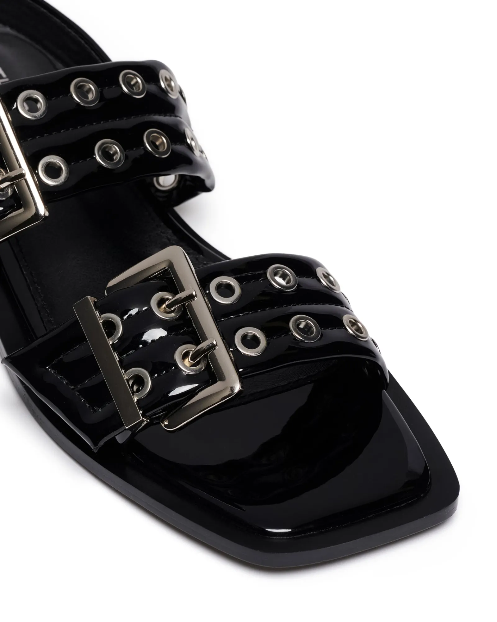 Therapy Shoes Sandals|Flat Sandals-Elemental Slingback Flat Sandal Patent