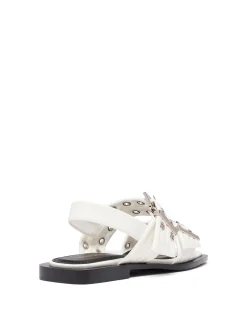 Therapy Shoes Sandals|Flat Sandals-Elemental Slingback Flat Sandal Patent