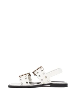 Therapy Shoes Sandals|Flat Sandals-Elemental Slingback Flat Sandal Patent