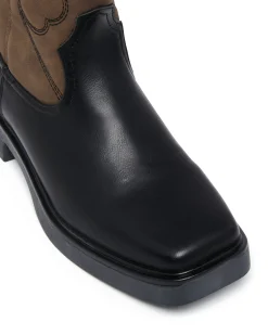 Therapy Shoes Tall Boots|Boots-Envy Cowboy Boot Cocoa Multi