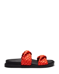 Therapy Shoes Sandals|Flat Sandals-Evil Flat Sandal Tangerine