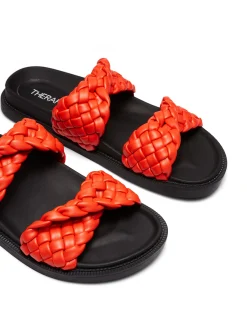 Therapy Shoes Sandals|Flat Sandals-Evil Flat Sandal Tangerine