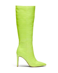 Therapy Shoes Heeled Boots|Tall Boots-Icon Tall Boot Citrus Croc