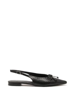 Therapy Shoes Ballet Flats-Lavin Slingback Ballet Flat Snake