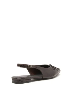 Therapy Shoes Ballet Flats-Lavin Slingback Ballet Flat Snake