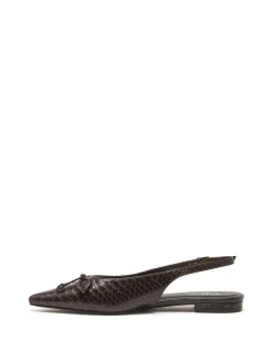 Therapy Shoes Ballet Flats-Lavin Slingback Ballet Flat Snake