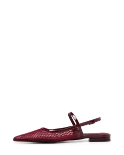 Therapy Shoes Ballet Flats-Lourdes Pointed Flat Mesh