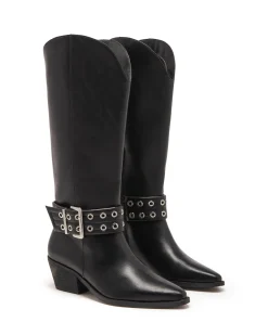Therapy Shoes Tall Boots-Maiden Tall Boot Textured