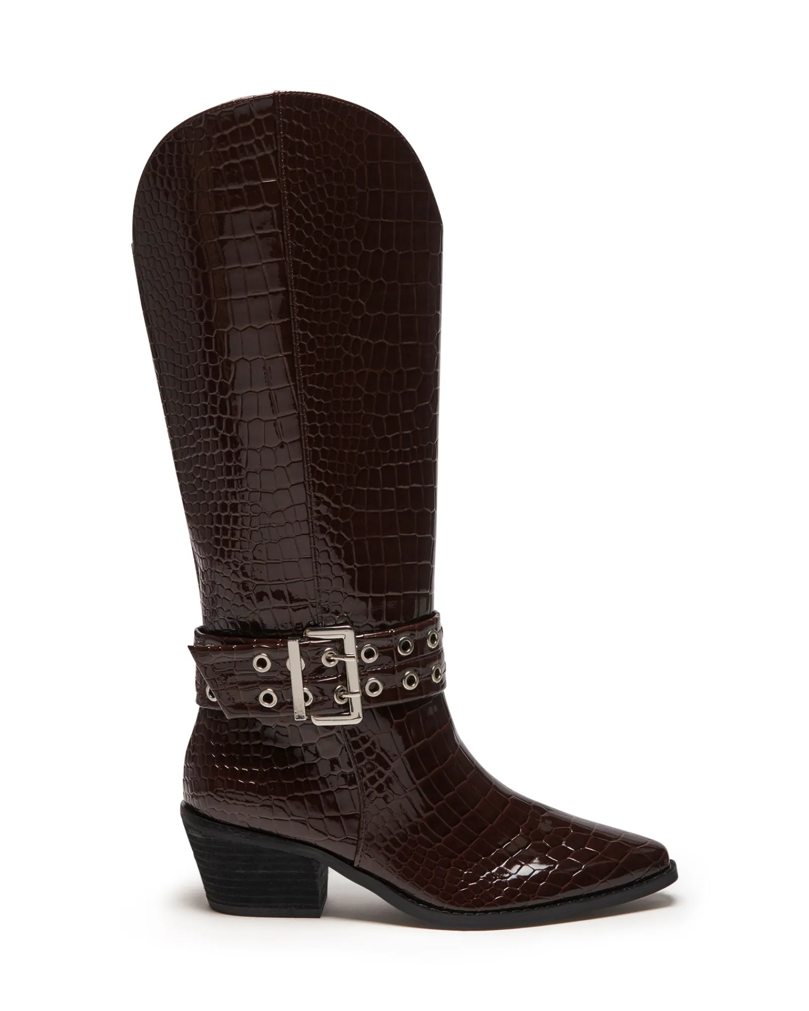 Therapy Shoes Tall Boots-Maiden Tall Boot Patent Croc