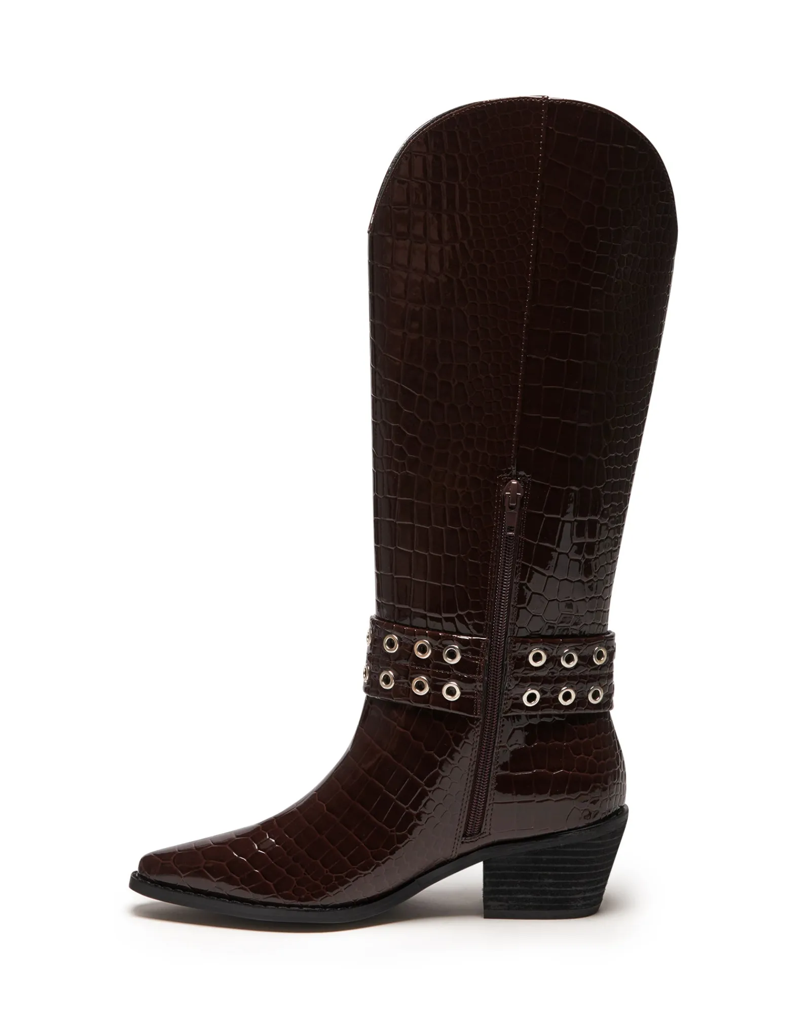 Therapy Shoes Tall Boots-Maiden Tall Boot Patent Croc