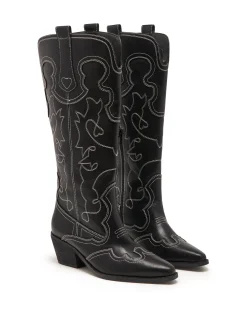 Therapy Shoes Tall Boots-Malvin Western Boot Smooth