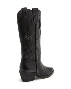 Therapy Shoes Tall Boots-Maxine Cowboy Boot Tumbled