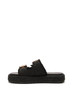 Therapy Shoes Flatform Sandals-Rustic Flatform Sandal Raffia