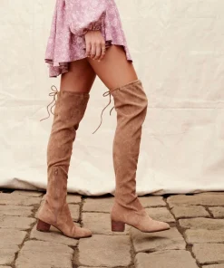 Therapy Shoes Heeled Boots|Tall Boots-Shrew Tall Boot Taupe