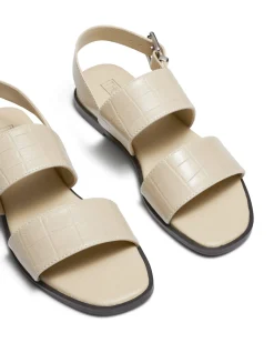 Therapy Shoes Sandals|Flat Sandals-Sparrow Bone Croc *FINAL SALE*