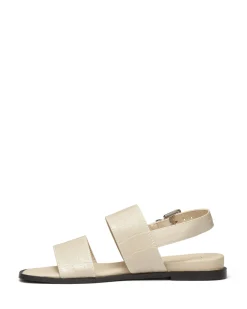 Therapy Shoes Sandals|Flat Sandals-Sparrow Bone Croc *FINAL SALE*
