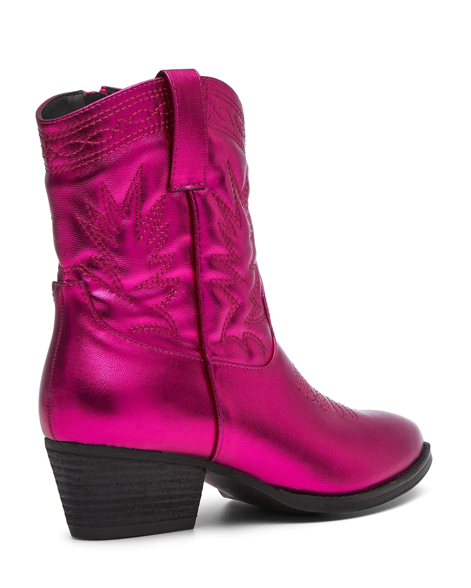 Therapy Shoes Ankle Boots-Wilder Cowboy Ankle Boot Metallic Pink
