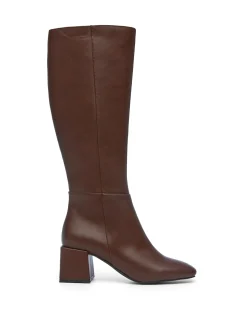 Therapy Shoes Heeled Boots|Tall Boots-Wolf Chocolate *FINAL SALE*